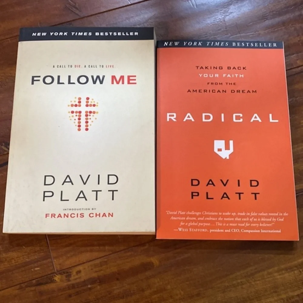 David Platt 4 Book Lot Radical Follow Me Radical Together Secret Church Study